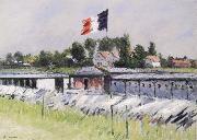 Gustave Caillebotte Lavoirs sur La Seine Linge Sechant USA oil painting artist